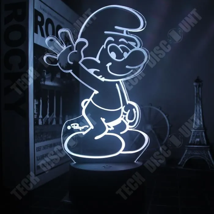 TD® 3d veilleuse créative sept couleurs lumière usb dessin animé rêve chambre lampe chevet plug-in sept couleurs lumière led veilleu-1