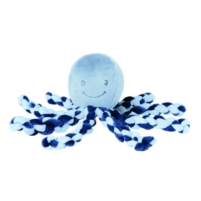 NATTOU Peluche Pieuvre Bleu-0