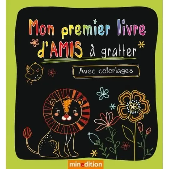 Mon premier livre d'amis à gratter. Avec coloriages-0