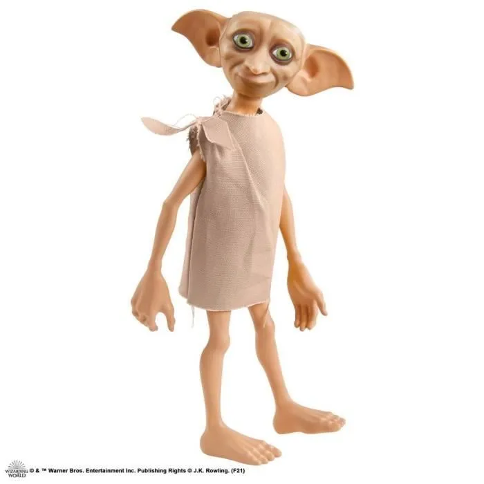 Harry Potter - Poupée Dobby l'Elfe de maison avec Tunique en Tissu et Accessoire Chaussette - Poupée Figurine - Dès 6 ans-1