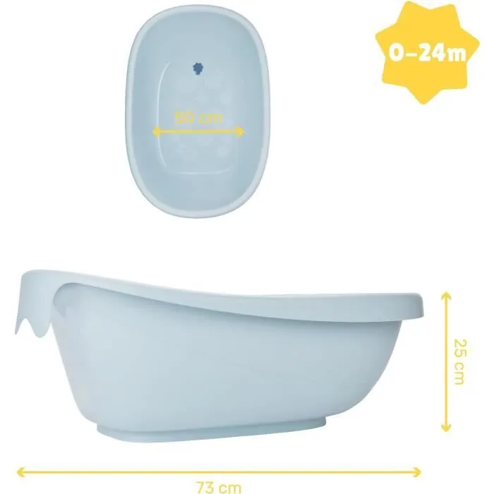 Badabulle Baignoire pour Bébé Baleine, Made in Europe, Peut contenir un hamac ou un fauteuil de bain, Dès la naissance à 24 mois-5