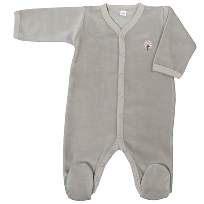 Pyjama velours Coton bio Iris - Éveil et Nature-0