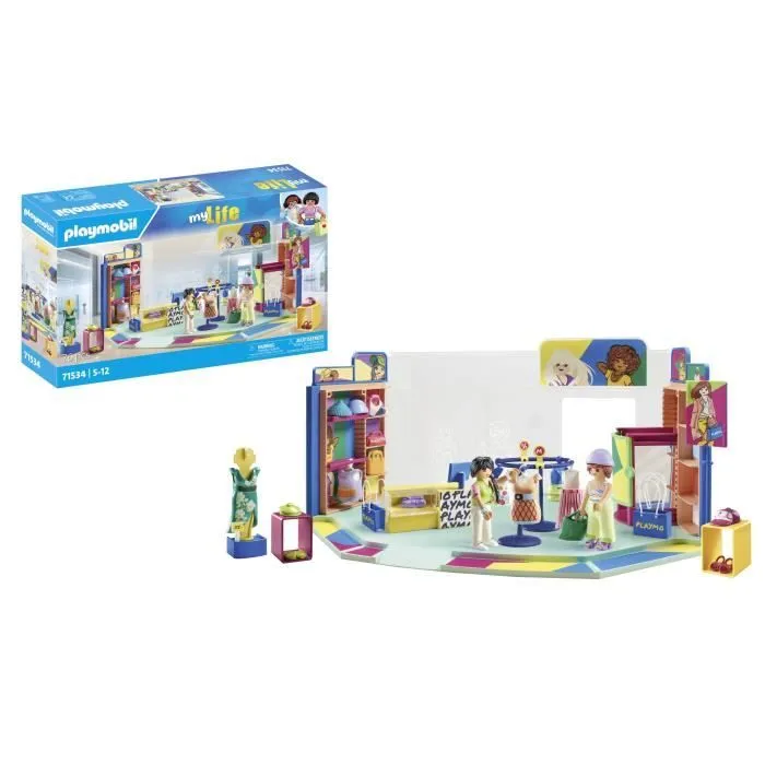 PLAYMOBIL 71534 Boutique de vêtements, My Life Le shopping, 76 pièces, Dès 4 ans-0