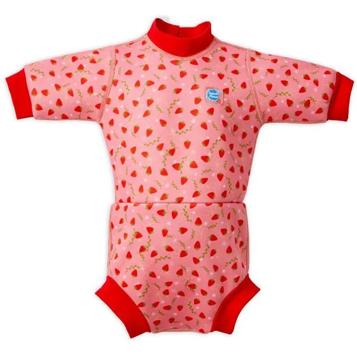Splash about - HNWSFS - Happy Wetsuit and Toddler Swim Nappy, Strawberry Field, 0-4 Mois Unisex Baby-0