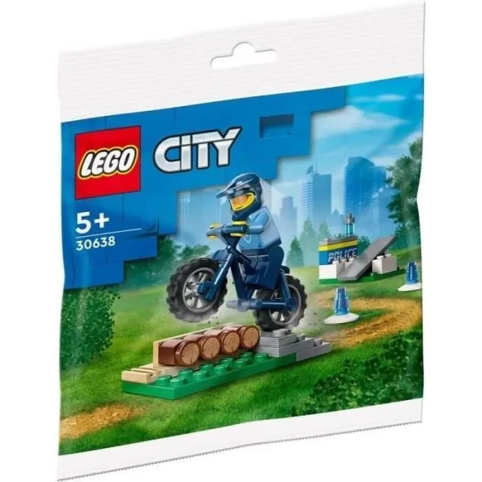 Jeu de construction - LEGO - 30638 - LEGO City - Vélo de police - À monter soi-même - 5 ans et plus-0
