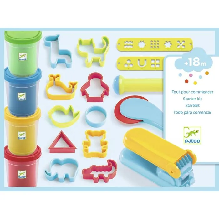 Coffret pâte à modeler - DJECO - Activité pour enfant - Vert - Multicolore - 3 ans et plus-1