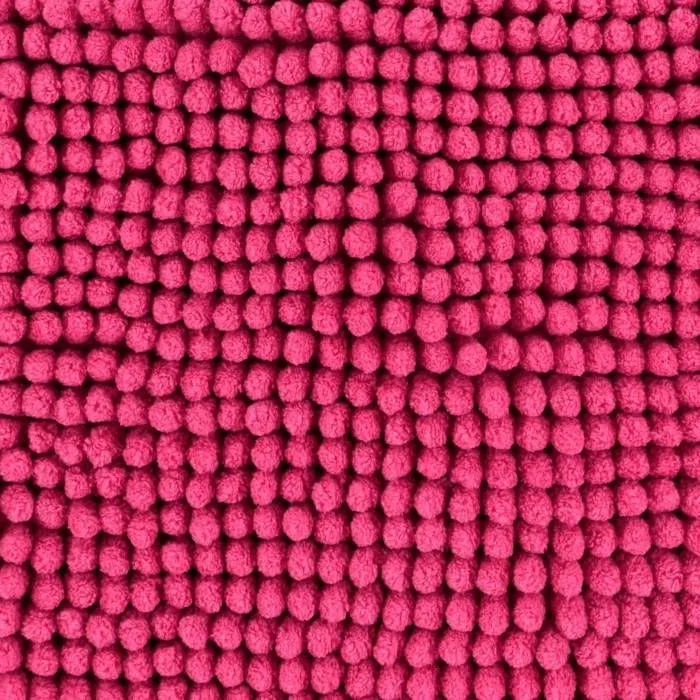 Tapis de bain - EMINZA - Bouclettes - Microfibre - Rose-2