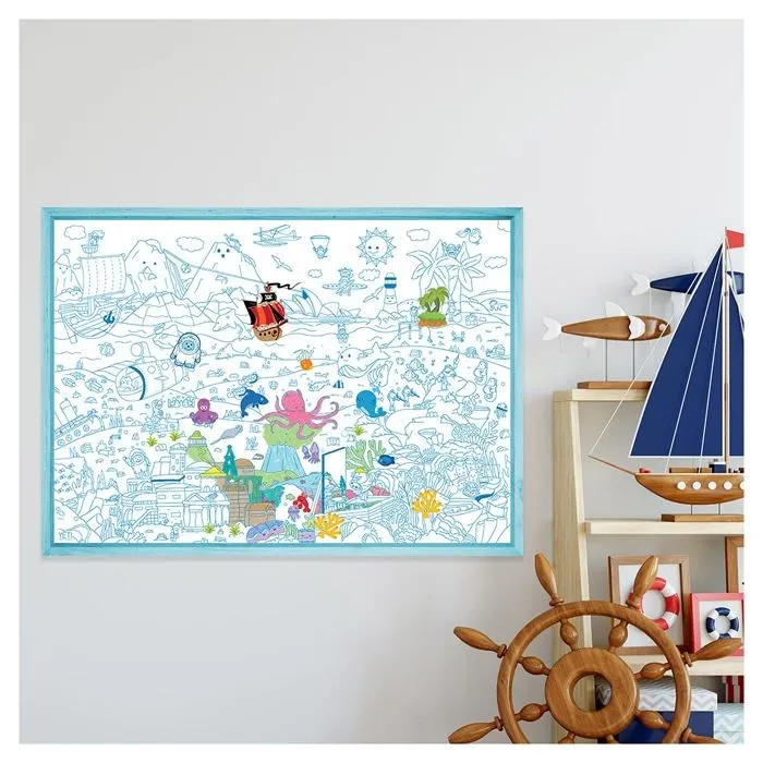 Livre de coloriage - album de coloriage Ambiance sticker - yeti-poster-Atlantis-0