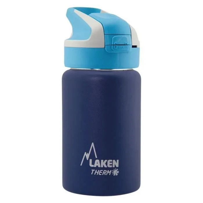 Bouteille d'eau isotherme - LAKEN - Therm Summit - Acier inoxydable 18/8 - 350ml - Bleu-0