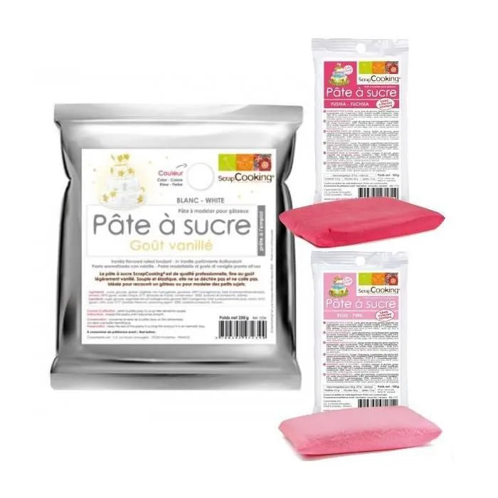 Kit pâte à sucre naissance fille-0