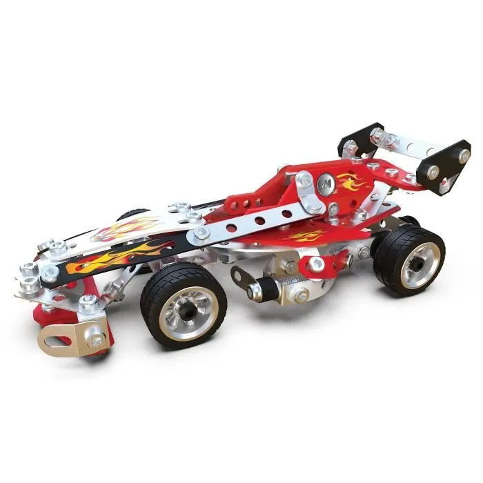 MECCANO - VEHICULES DE COURSE 10 MODELES - 6060104 - 10 Modèles De Véhicules De Course A Construire - Jeu de Construction-1