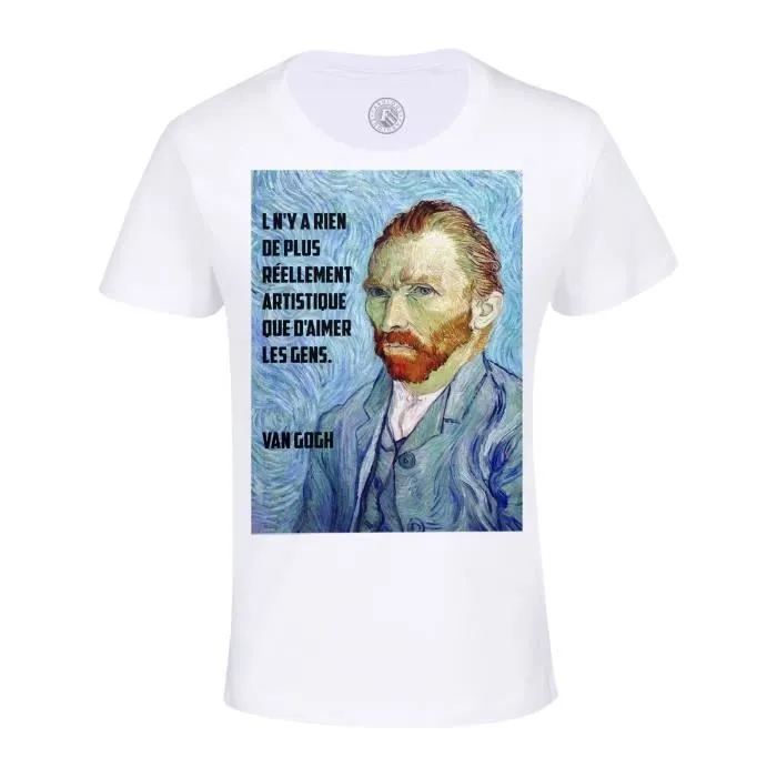 T-shirt Enfant - FABULOUS - Van Gogh - Citation Amour - 50% Coton - 50% Polyester-0