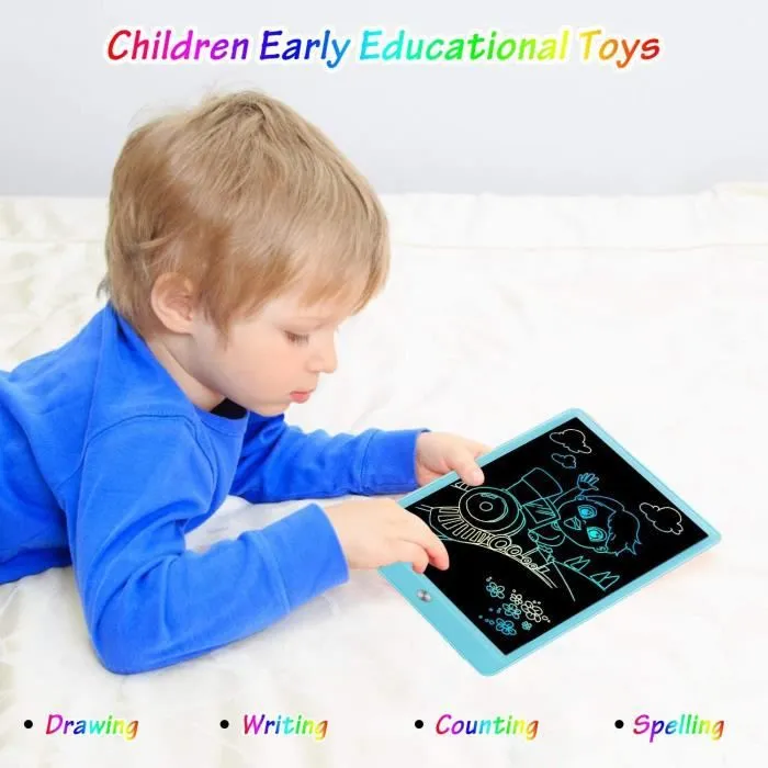 Ardoise magique électronique multicouleur - Tablette avec stylet pour dessiner-1