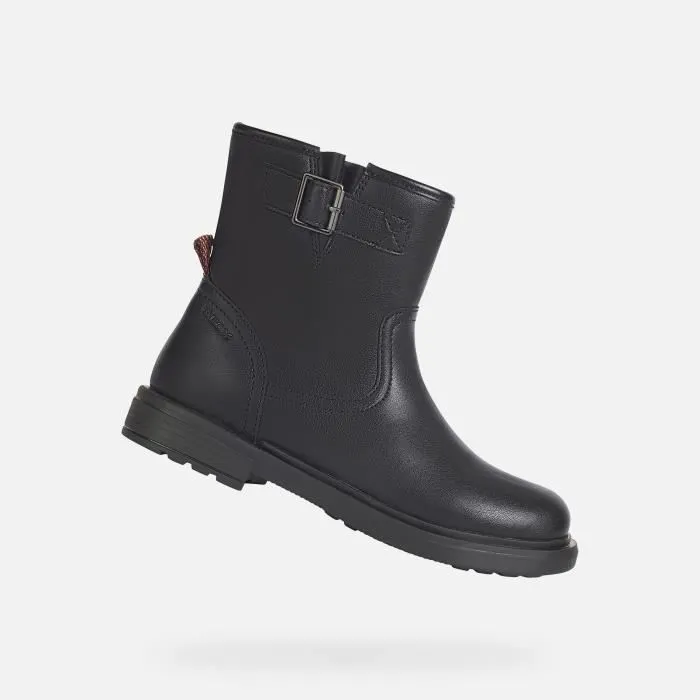 Bottine Enfant - Geox - Eclair - Noir - Zip - Confortable et Respirante-0