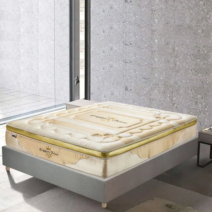 Matelas Benidorm Palace Small 90x190 by Sampur | Épaisseur 26cm - Mémoire de Forme - Ressorts Ensachés - Latex - Confort, Longévité-1