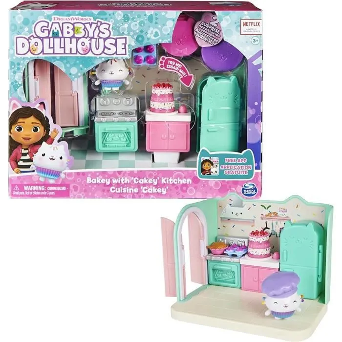 Gabby et la Maison Magique - Playset Deluxe La Cuisine de Petit Chou - 1 figurine + accessoires-0