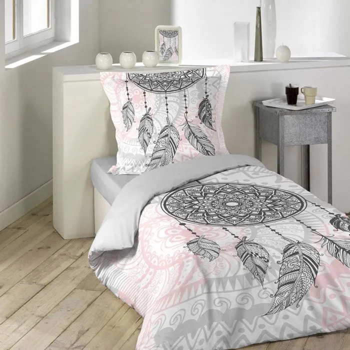 Housse de couette enfant 140x200 cm 100% coton + 2 taies d’oreiller-0