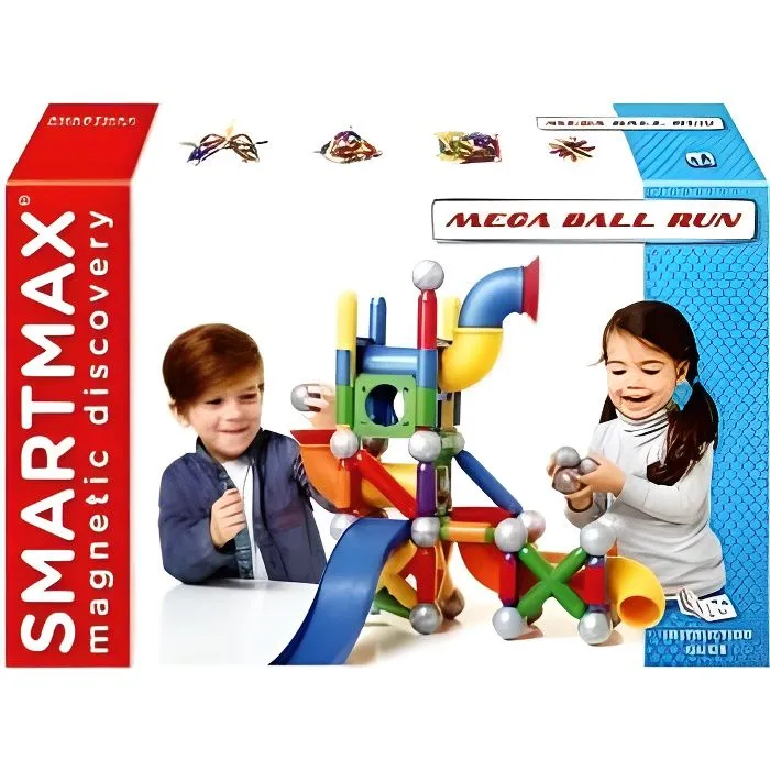 Toboggan géant - SMART - SMA-SMX600 - Bâtonnets et boules magnétiques - 4 bâtonnets XL - 24 boules-0