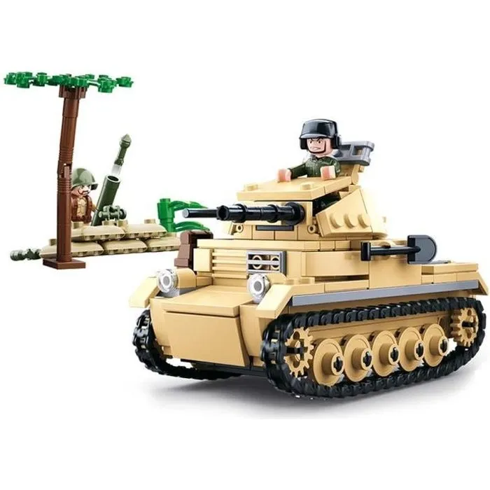 JEU DE CONSTRUCTION BRIQUE EMBOITABLE SLUBAN WWII 2EME GUERRE MONDIALE TANK ALLEMAND PETIT MODELE ARME MILITAIRE M38-B0691 SOLDATS A-0
