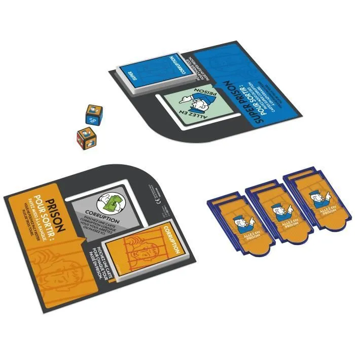 Monopoly Extension Allez en prison, rend le jeu Monopoly classique plus amusant et plus rapide, jeux de plateau, 2 à 6 joueurs, 40 m-3