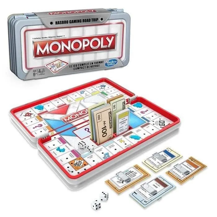 MONOPOLY - Jeu de Societe Road Trip - Jeu de voyage-3