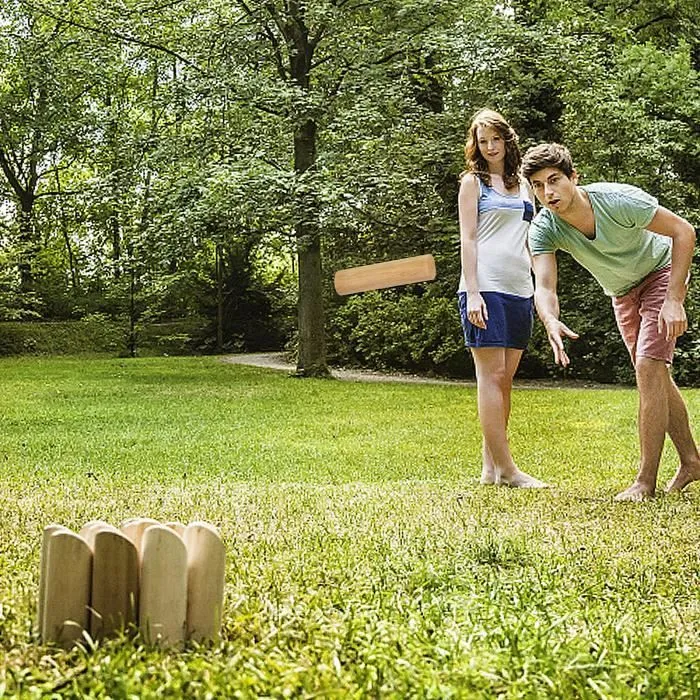 Jeu de Kubb en Hêtre - XMTECH - Compétition - Jeux de lancer en plein air-2