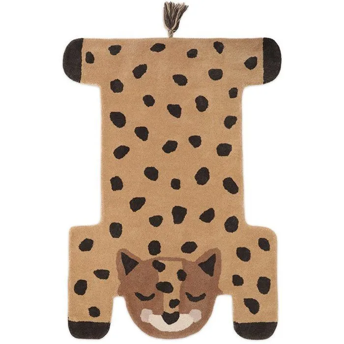 Tapis enfant - Nattiot - Kumako - 90x125 cm - Laine - Motif léopard-3