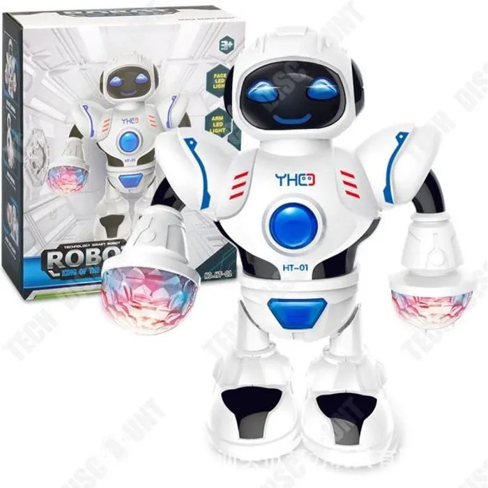 TD® Robot de danse électrique Jouets éducatifs pour enfants avec lumière LED et musique Robot de danse télécommandé intelligen-0
