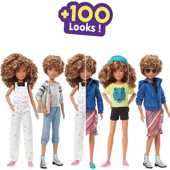Poupée à Personnaliser aux cheveux blonds frisés - Creatable World - 30 cm - MATTEL-2