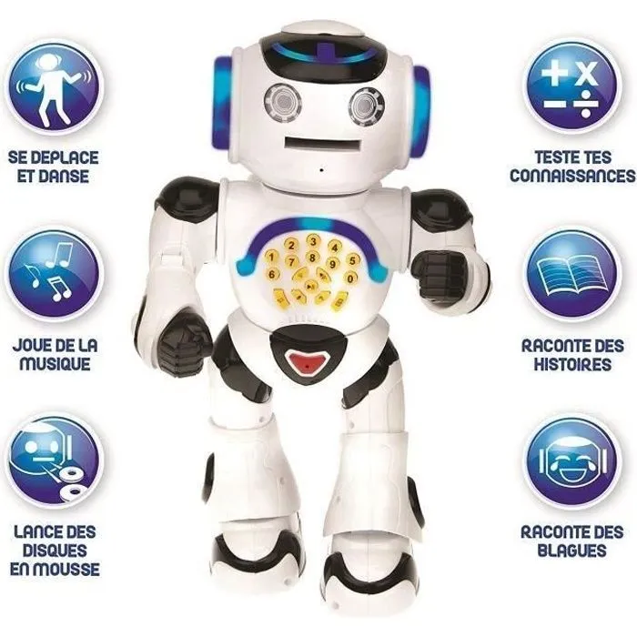 POWERMAN® - Mon Premier Robot Ludo-Éducatif (Français), sons et lumières - LEXIBOOK-0