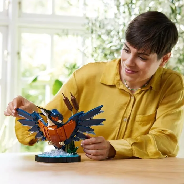 LEGO Icons 10331 Le Martin-pêcheur, Kit de Maquette pour Adultes, Idée Cadeau de Décoration Maison ou Bureau-4