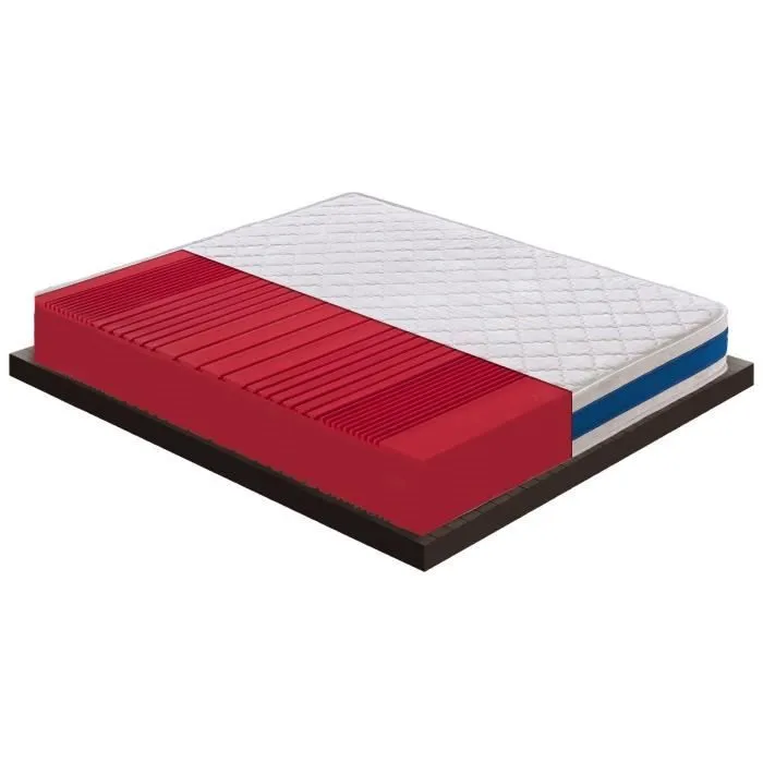 Matelas en mousse d'eau - orthopédique - réversible - 11 zones de confort - niveau de rigidité H3 90 x 200 cm-1