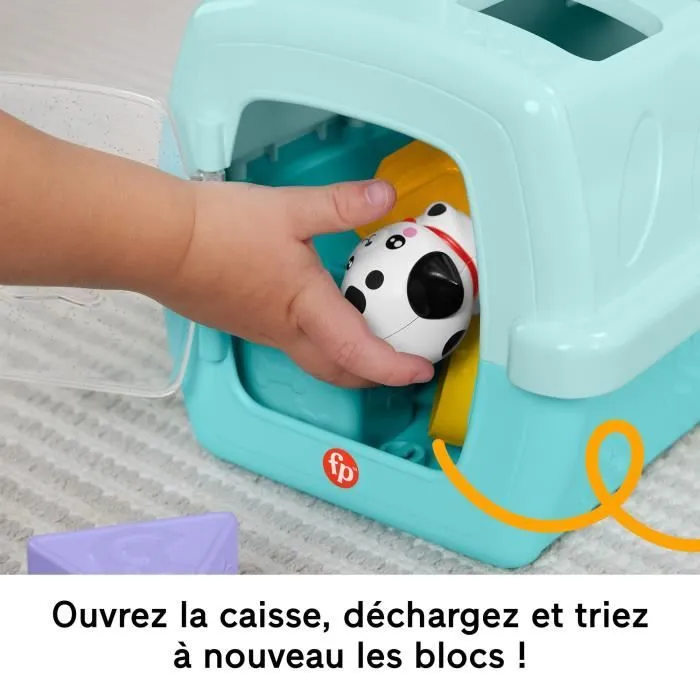 Fisher-Price®-Trieur Caisse de Transport d’Animaux-Trieur 8 blocs HTW93-7