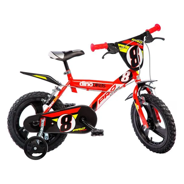 DINOBIKES Vélo Enfant garçon - 14'' - Rouge-0