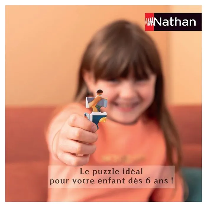Puzzle 100 pièces Disney - NATHAN - La grande famille - Dessins animés et BD - 36x26 cm-3