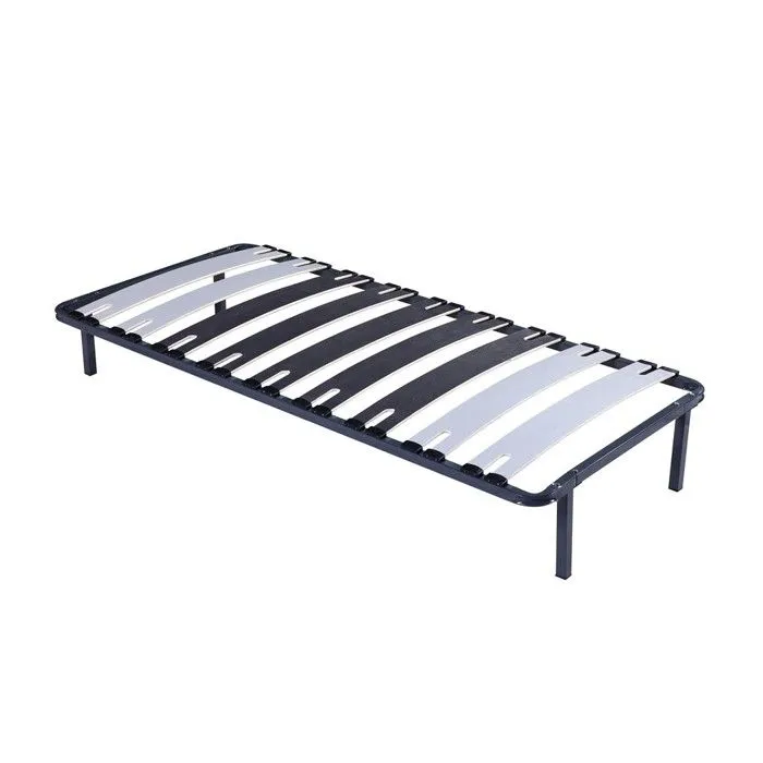 patrick - Solide et Confortable Sommier Cadre a lattes Pieds 80x190 x 29 cm en Metal - 9 Larges Lattes de 12,5 cm-1