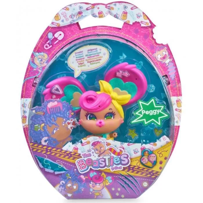 Poupée Famosa The Beasties Peggy - multicolore - 33x39x9 cm-0