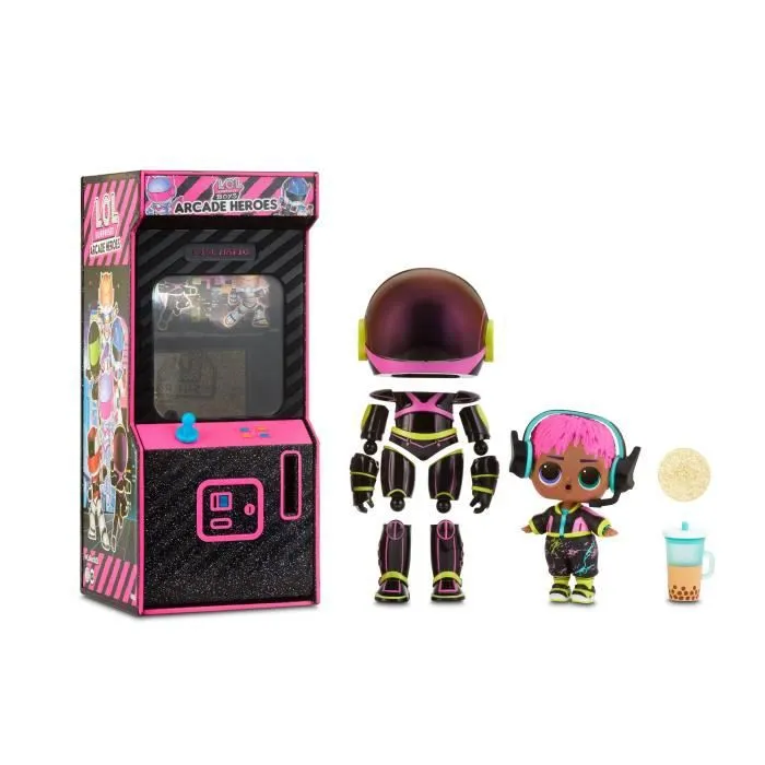 L.O.L. Surprise - Boys Arcade Heroes - Mini Poupée Garçon - 7,5cm - Modèle Aléatoire à Collectionner-7