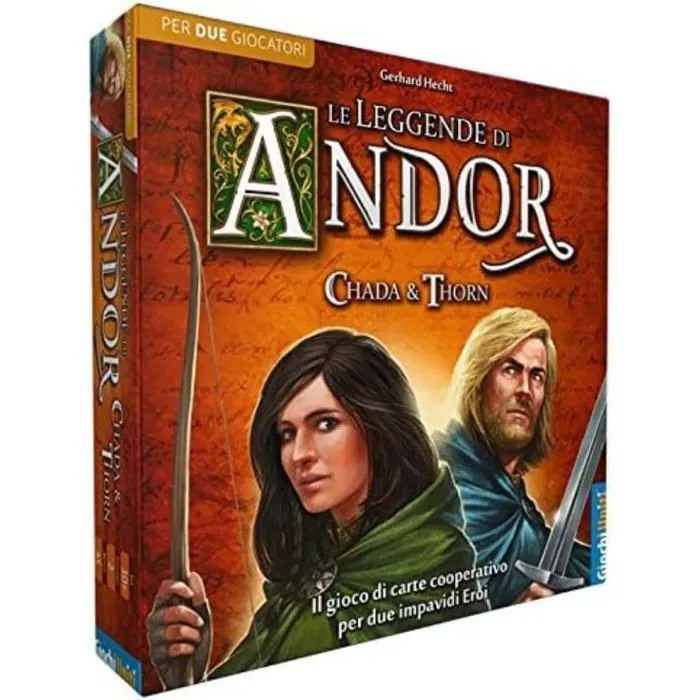 Giochi uniti - GU512 - Les legendes d'Andor : Chada - Thorn, Jeu de Cartes, edition Italienne,-0