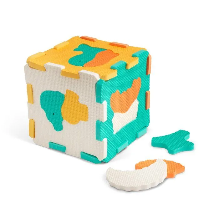 FORMULA BABY 6 Mini dalles cube ou tapis en mousse animaux marins dès 10 mois-0