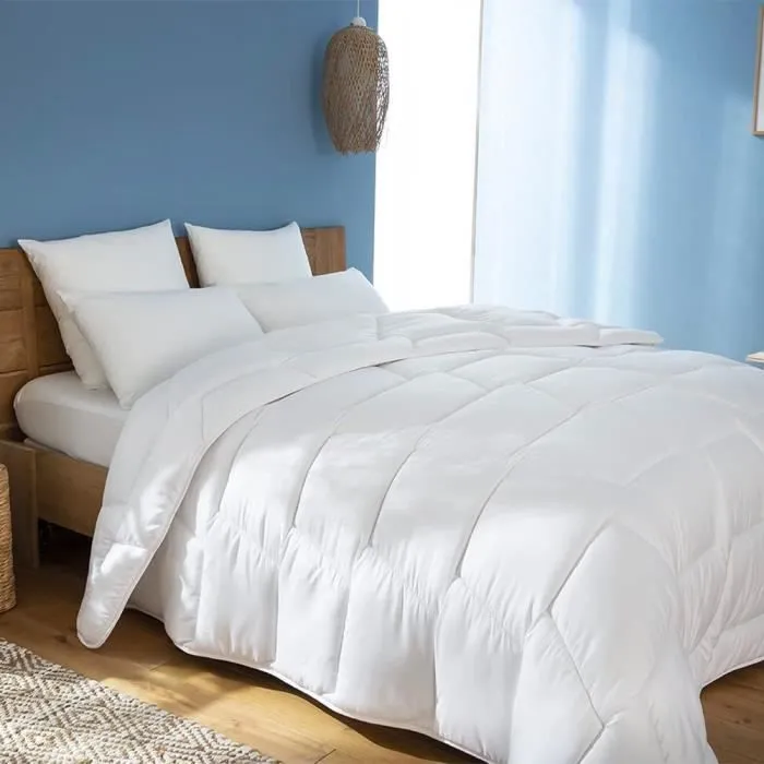Couette de lit écologique coton bio blanc ABEIL - 220x240 - 300 g/m2-2
