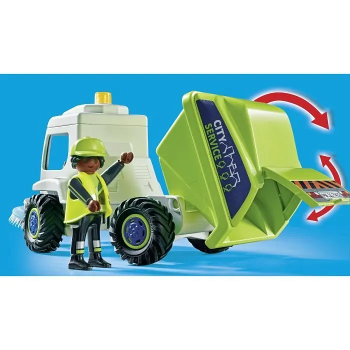 PLAYMOBIL 71432 Balayeuse de voirie - City Action - Dès 4 ans-4