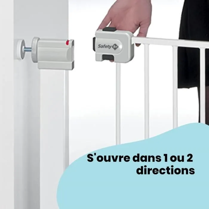 SAFETY 1ST Barrière de sécurité enfant Easy Close - Métal - 73 à 80 cm - Blanc-7