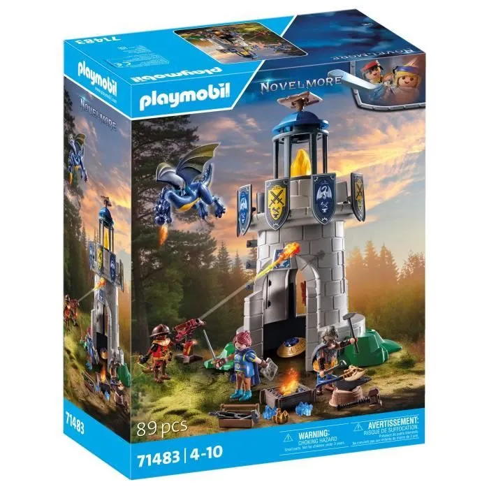 PLAYMOBIL 71483 Novelmore Tourelle des chevaliers de Novelmore avec dragon-0