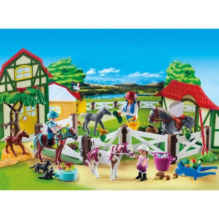 Calendrier de l'Avent PLAYMOBIL Le Centre Équestre - Modèle 9262 - Pour Enfant à partir de 4 ans-1