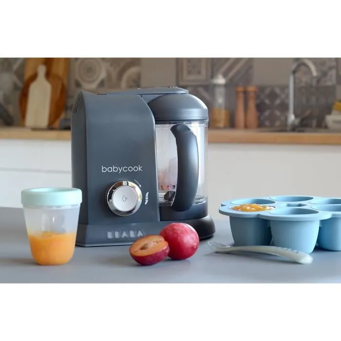 BÉABA - Babycook Solo - Robot Bébé 4 en 1 Mixeur-Cuiseur - Cuisson Vapeur - Dark Grey-2