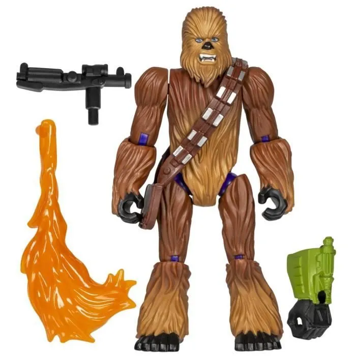 MixMashers Chewbacca, figurine 12 cm personnalisable à mélanger et combiner avec accessoires, Star Wars, dès 4 ans-1