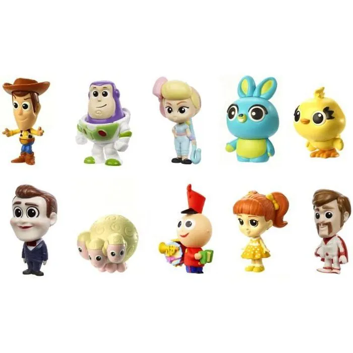 Pack de 10 mini-figurines Toy Story MATTEL - 3,8 cm à collectionner-0