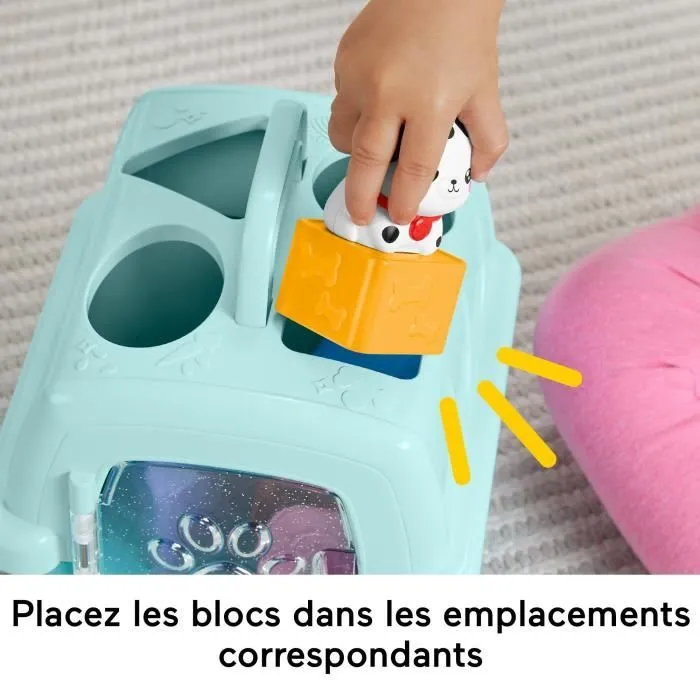 Fisher-Price®-Trieur Caisse de Transport d’Animaux-Trieur 8 blocs HTW93-6
