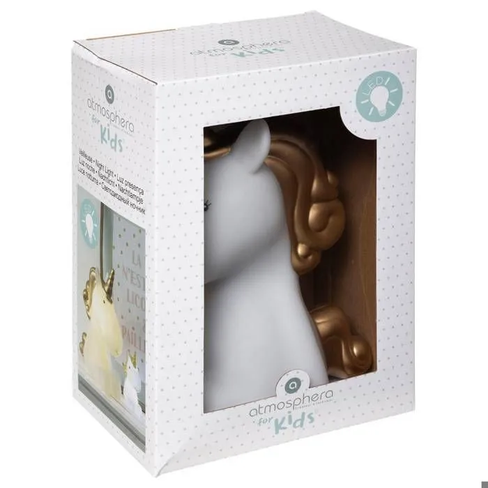 Veilleuse enfant XL "Licorne" H30 cm - Blanc - Atmosphera createur d'interieur-1